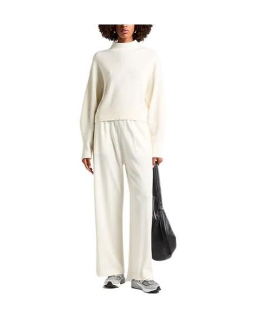 Brunello Cucinelli White Lightweight Cashmere Knit Sweater