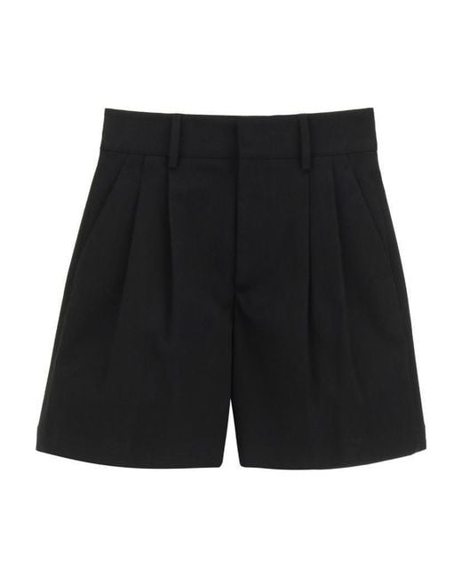 RED Valentino Black High Waist Mini Shorts