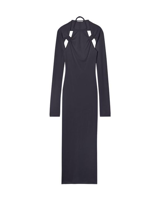 Jacquemus Blue Hollowed-Out Dress