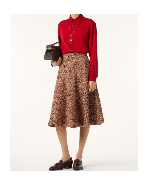 Loro Piana Brown Amely Skirt