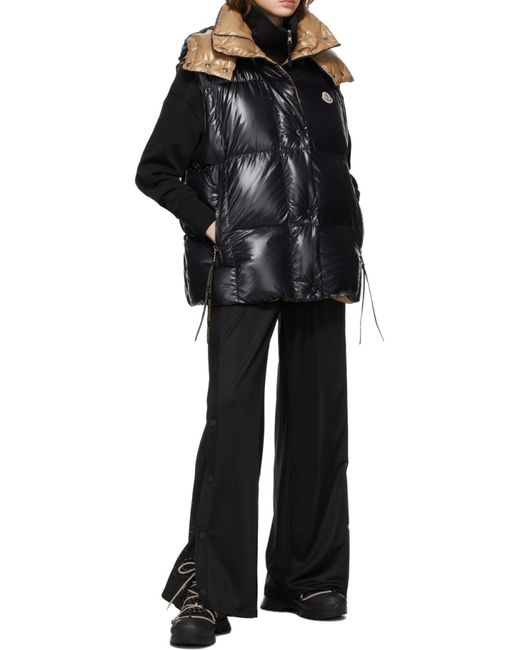 Moncler Black Luzule Hooded Down Vest