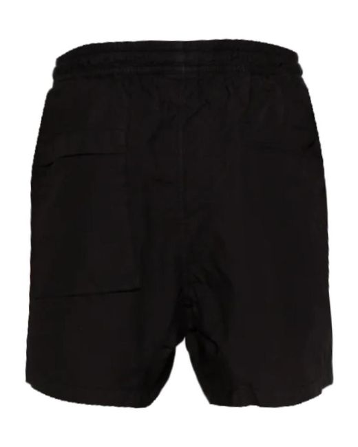 Thom Krom Black Drawstring Cargo Shorts for men