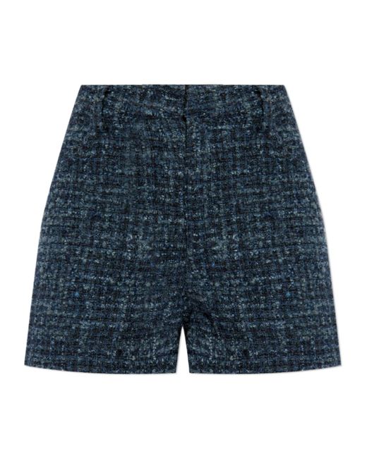 IRO Blue Belt-Loop Shorts