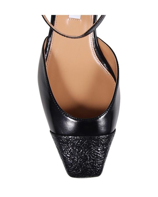 Aquazzura Multicolor Two-Toned Square Toe Pumps
