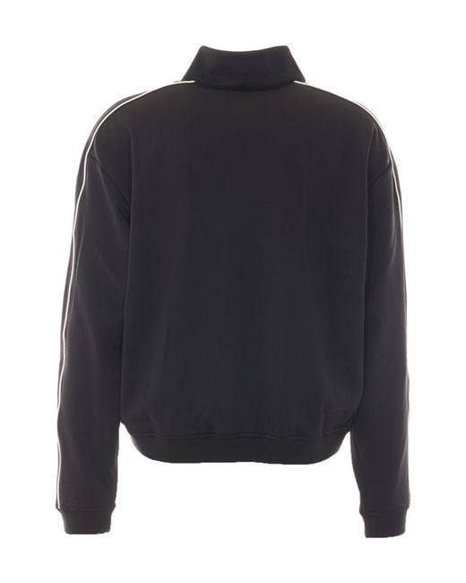Represent Blue Logo Embroidered Zipped Sweatshirt for men
