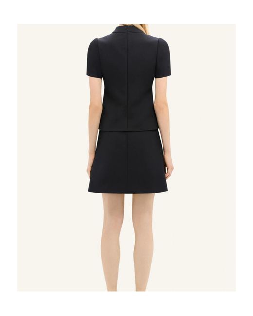 Courreges Black Courrèges Mid-Rise Zip-Detailed Twill Mini Skirt