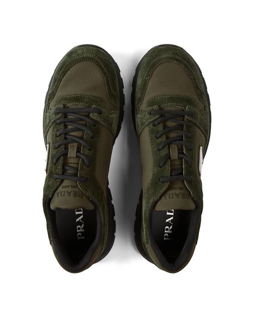 Prada Green Running Sneakers for men