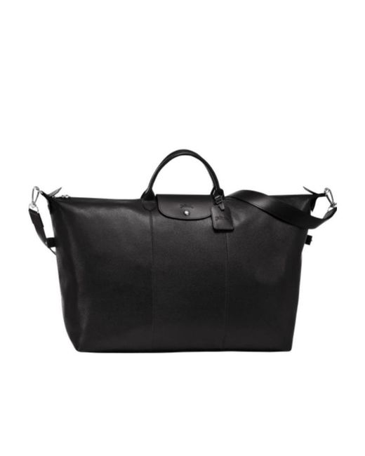 Longchamp Black Le Foulonné Travel Bag for men