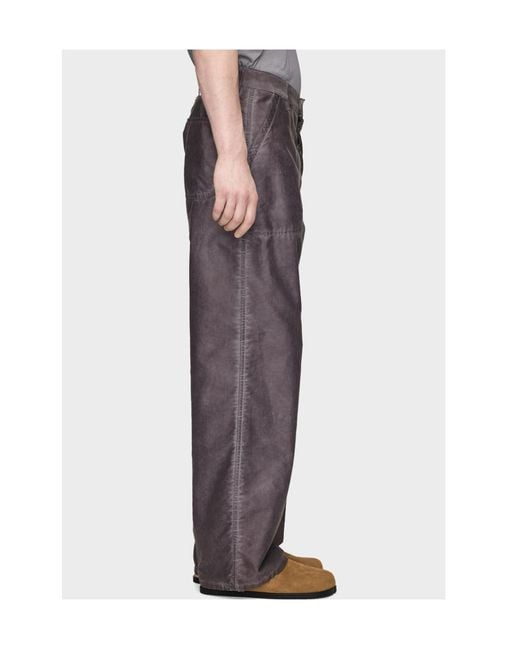 Maison Margiela Gray Double-Dyed Workwear Trousers for men