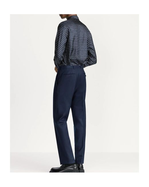 Dior Blue Shirt With Monsieur Motif for men