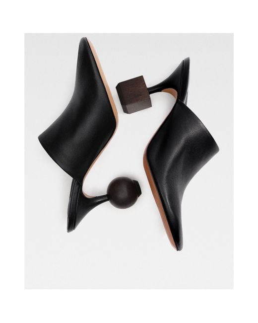 Jacquemus Black The Bisou Slip-On Mules