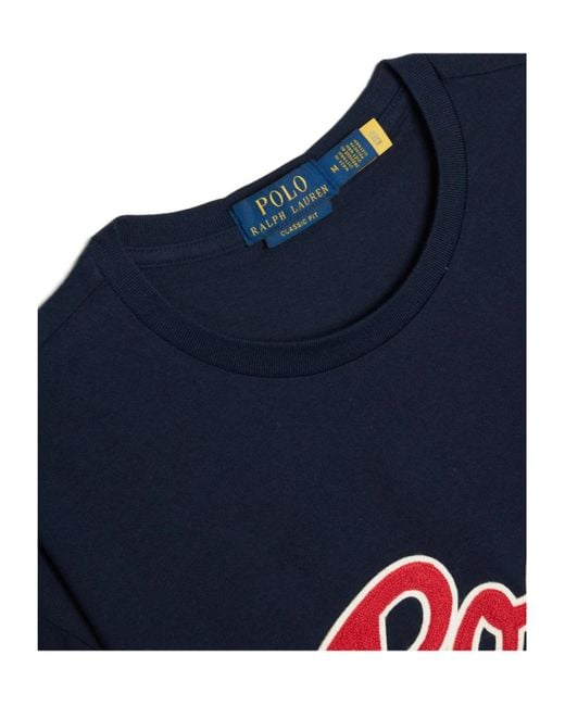 Polo Ralph Lauren Blue Novelty Polo Swoosh T-Shirt for men