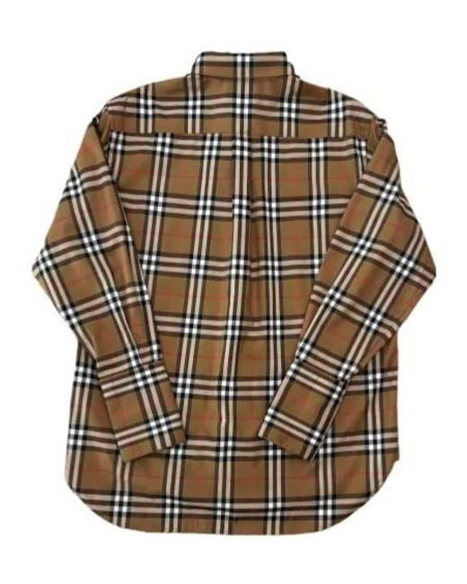 Burberry Multicolor Regular Fit Check Stretch Cotton Shirt