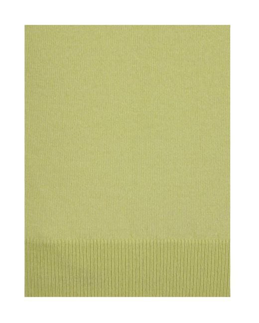 Bottega Veneta Green Scoop Neck Knitted Top