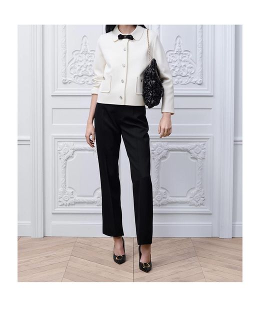 Dior White Cropped Jacket