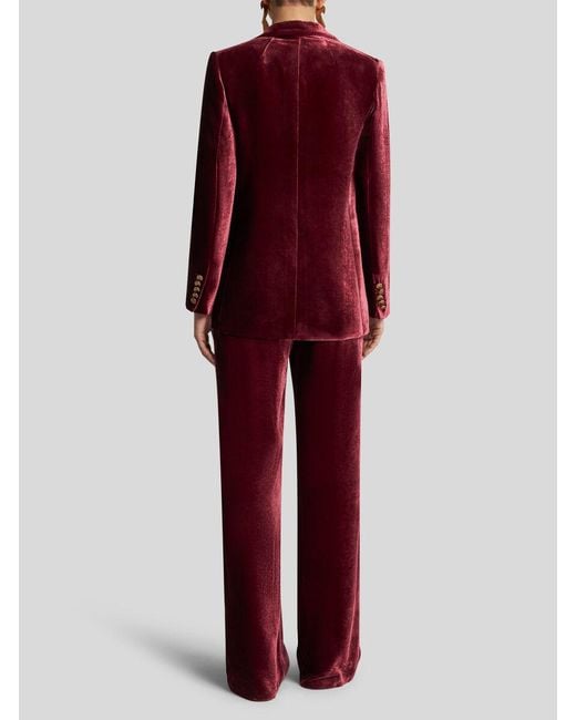Etro Red Velvet Jacket