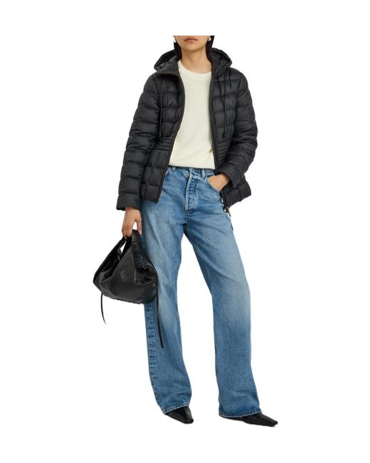 Moncler Black Hooded Quilted Shell Jacket