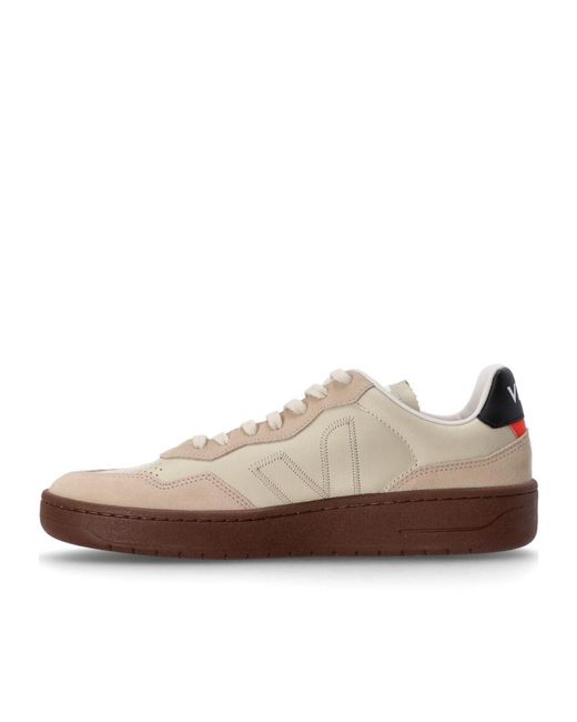 Veja Brown V-90 Lace-Up Sneakers for men
