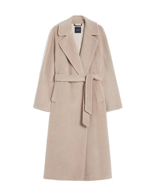 Weekend by Maxmara Natural Tempera Belted Long-Sleeved Coat