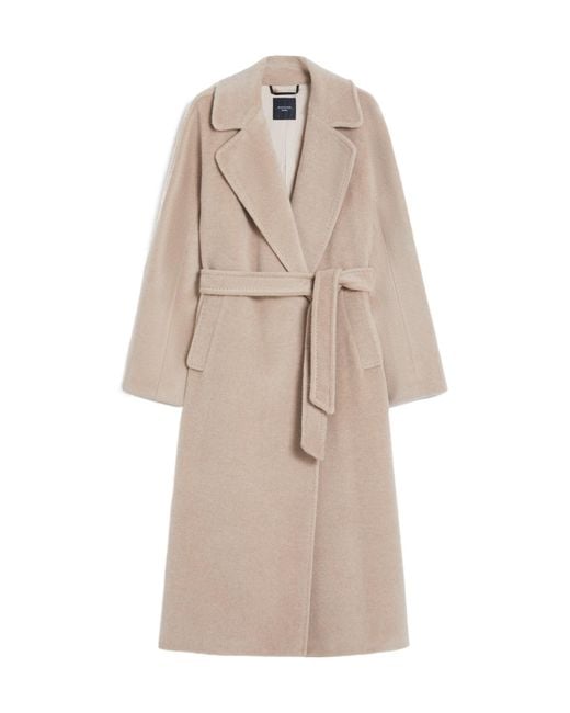 Weekend by Maxmara Natural Tempera Belted Long-Sleeved Coat