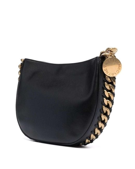 Stella McCartney Black Medium Frayme Shoulder Bag
