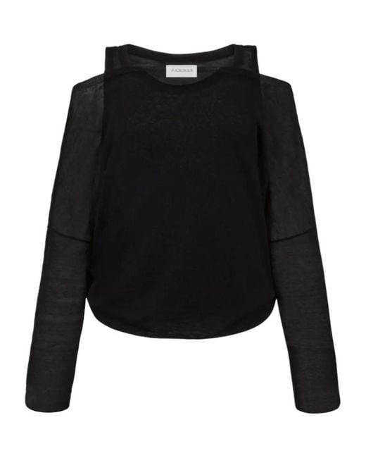 P.A.R.O.S.H. Black Long-Sleeve T-Shirt