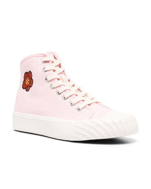 KENZO Pink School High-Top Trainers