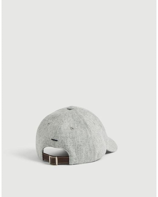 Brunello Cucinelli Gray Baseball Cap