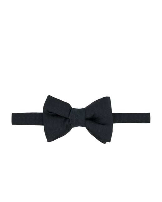 Tom Ford Black Polka Dot Bow Tie for men