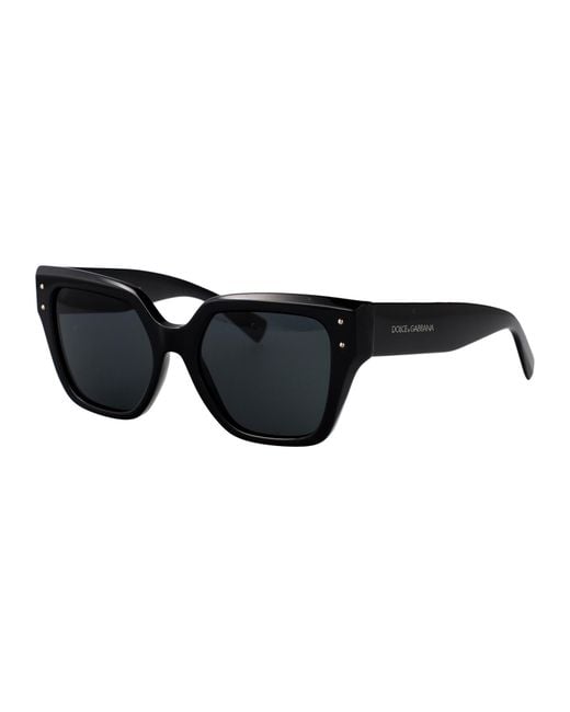 Dolce & Gabbana Black Eyewear Square Frame Sunglasses