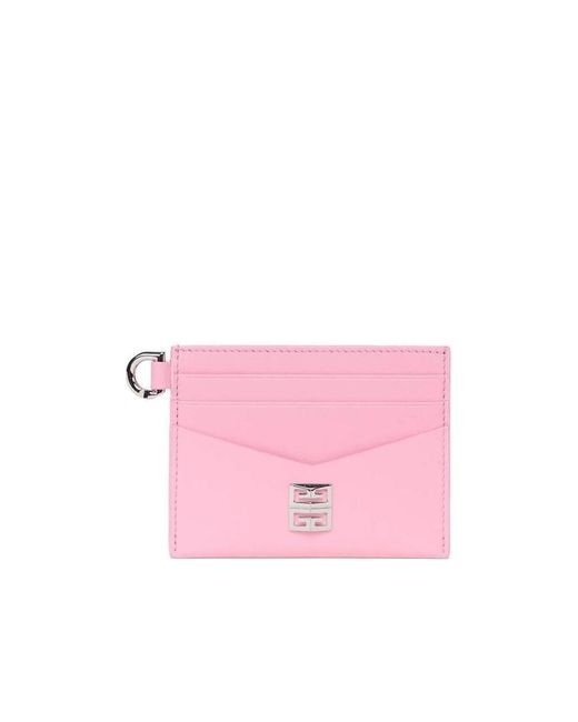 Givenchy Pink 4G Cardholder Wallet