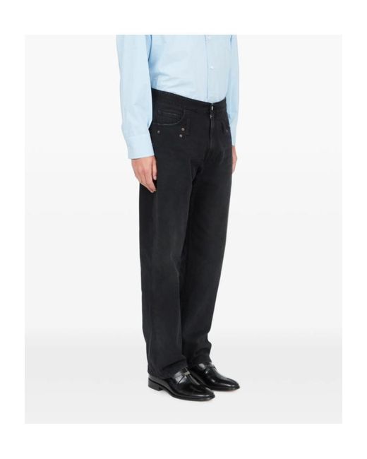 MM6 by Maison Margiela Black Rivet-Detail Jeans for men