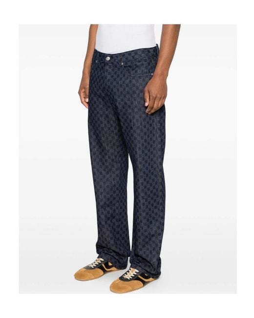 Dries Van Noten Blue Belt Loop Jeans for men