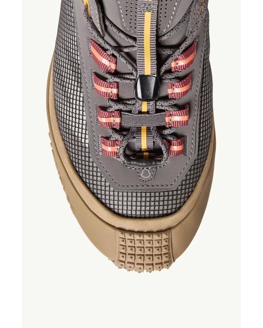 Moncler Brown Trailgrip Lp Suede Nubuck Sneaker