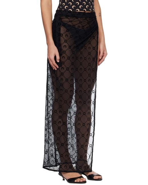 MARINE SERRE Black Moonogram Cover-Up