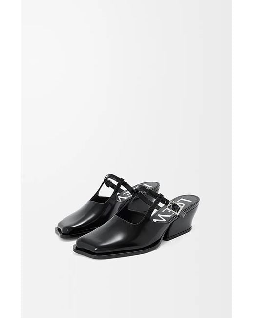 Loewe Black Onda Slip-On Mules