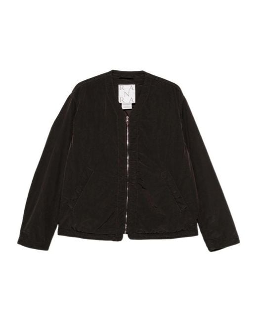 RANRA Black Long-Sleeve Casual Jacket for men