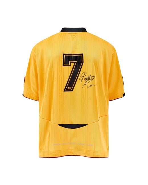 Martine Rose Yellow V-Neck T-Shirt for men