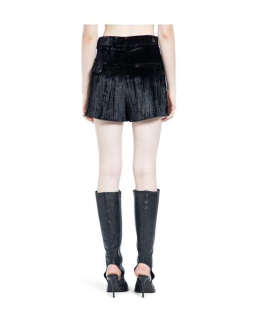 Ann Demeulemeester Black Stine High-Waisted Tailored Shorts