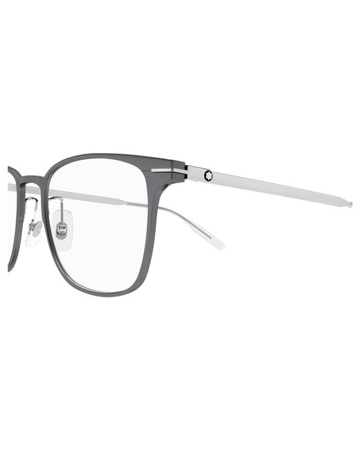 Montblanc Brown Eyewear Square Frame Glasses for men