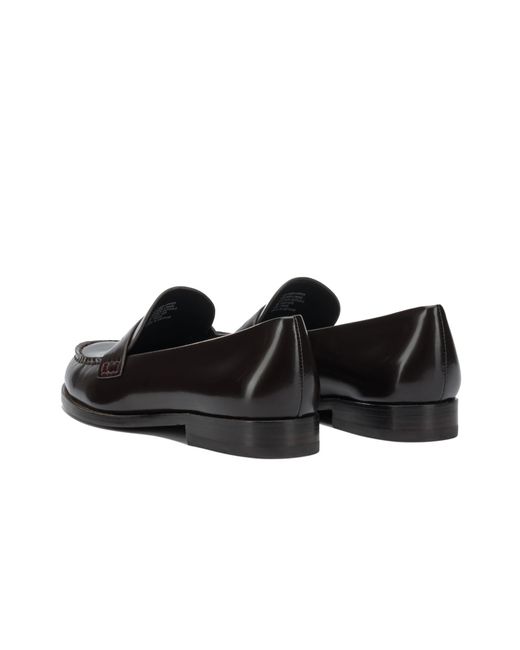 Tory Burch Black Round-Toe Loafers