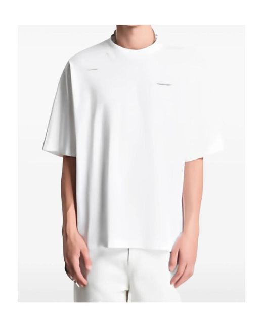 Off-White c/o Virgil Abloh White Cut Here T-Shirt for men