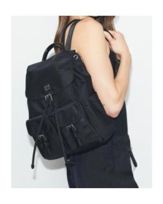 Tory Burch Black Drawstring Backpack