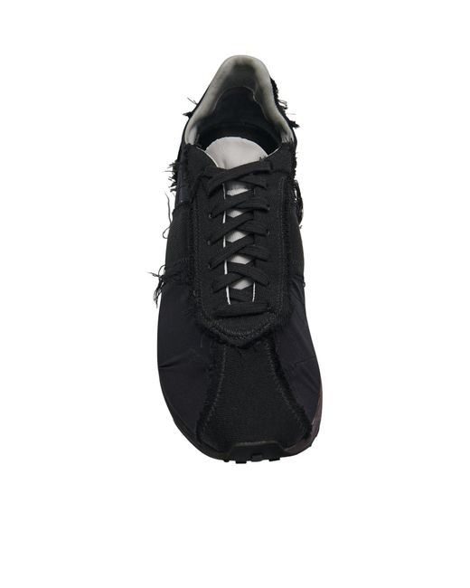 The Row Black Mica Lace-Up Sneakers