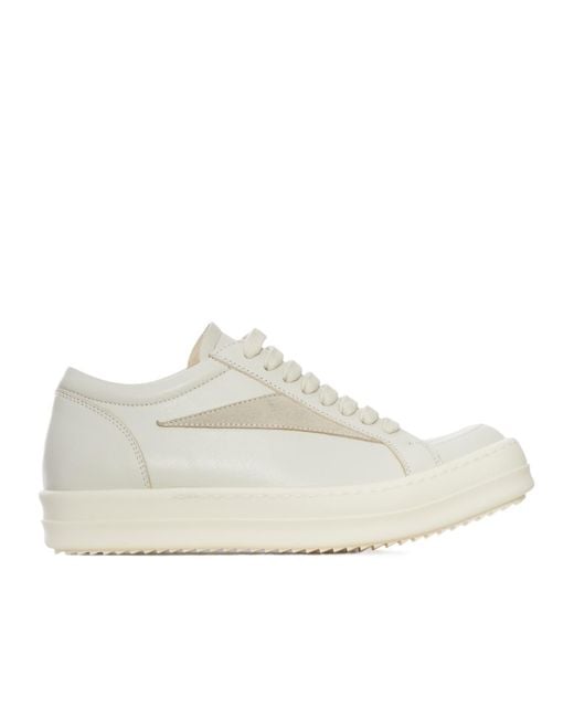 Rick Owens White Vintage Sneakers