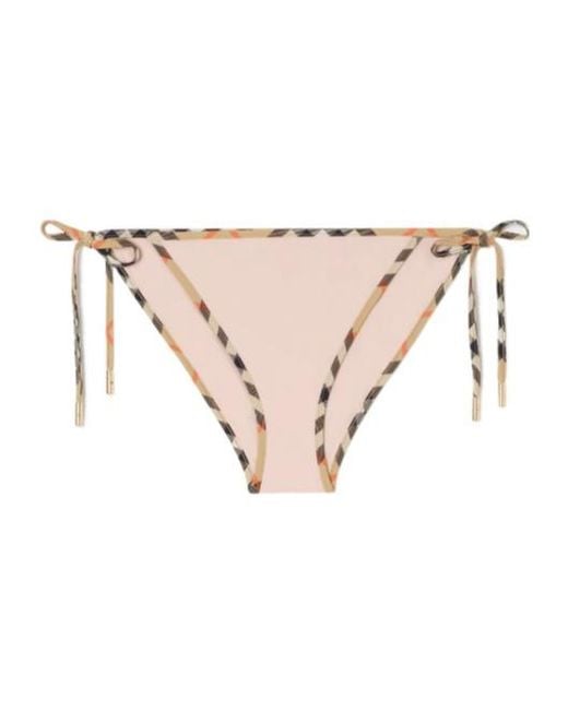 Burberry Natural Check Trim Bikini Briefs