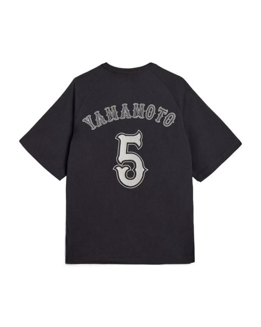 Y-3 Black Elite 5-Gfx Short-Sleeve T-Shirt for men