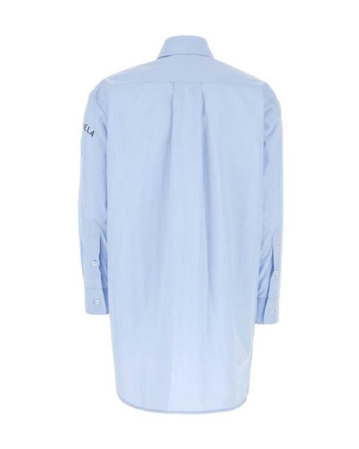 MM6 by Maison Margiela Blue Long Sleeve Buttoned Shirt
