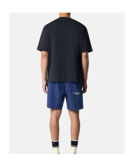 Stone Island Black Oversized Short-Sleeve T-Shirt With Herringbone Patch for men