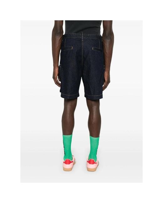 DSquared² Black Summer Lovers Denim Cargo Shorts for men